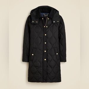 J. Crew Stowe Black Quilted Puffer Jacket with Primaloft - Size Small